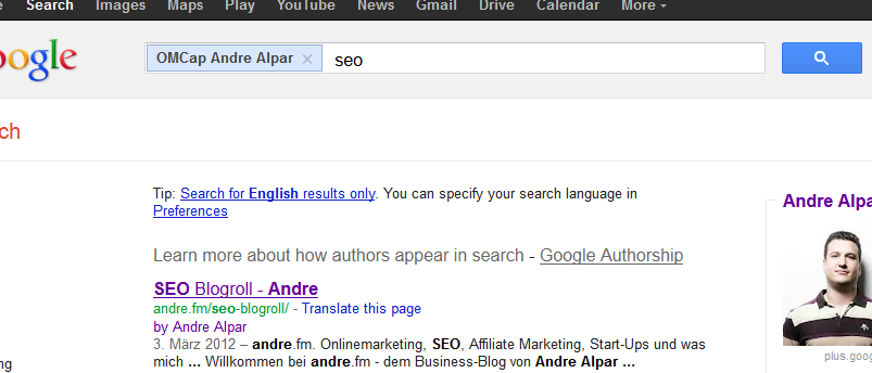 Authorship Andre