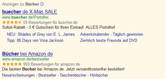 Käuferbewertung SEM Google